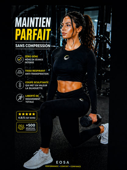 Crop Top Sport Femme – Maintien Parfait Sans Compression | EOSA